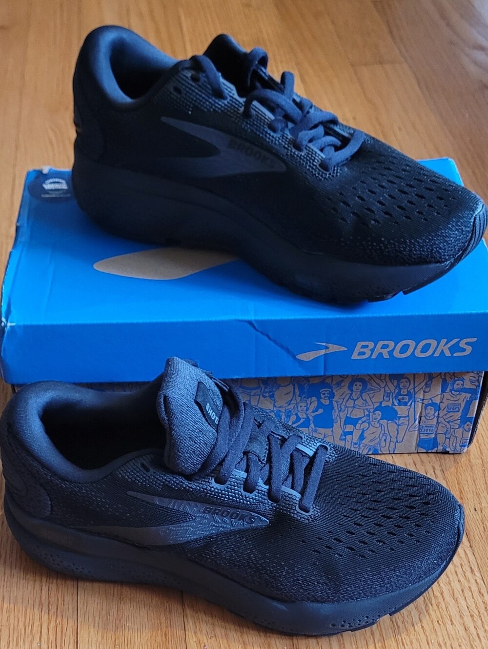 Brooks Ghost 16 Black Running Shoes- NEW with Box (NIB) Size: 7 - Picture 11 of 13